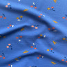 Bedruckter Jersey GRIOTTES Kornblumenblau / PrimärMehrfarbig